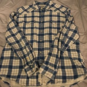 Plaid Lucky Brand Western Shirt in XL